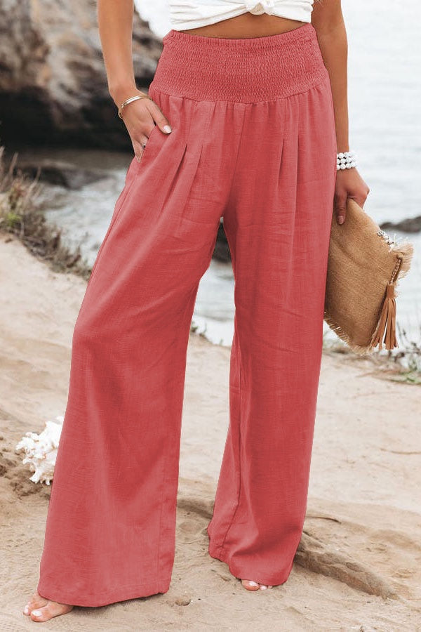 Johanna | Pantalones de Cintura Alta para Mujeres con Pierna Ancha