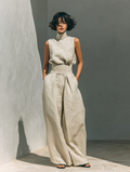 Inés | Conjunto minimalista de lino y algodón