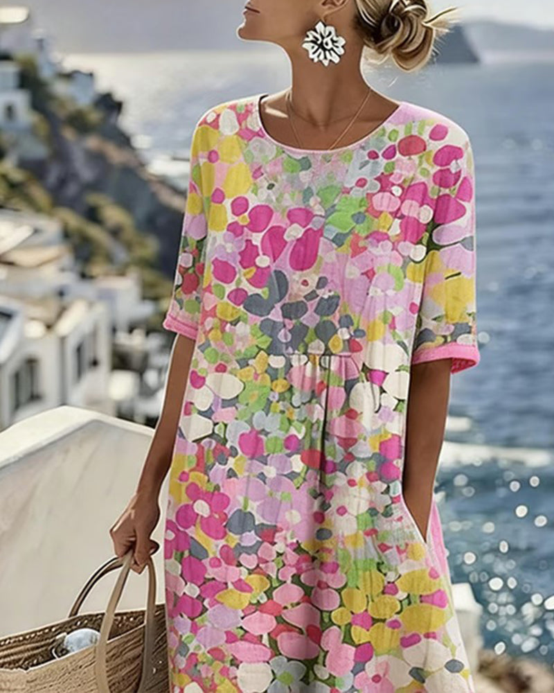 Printed Loose Dress