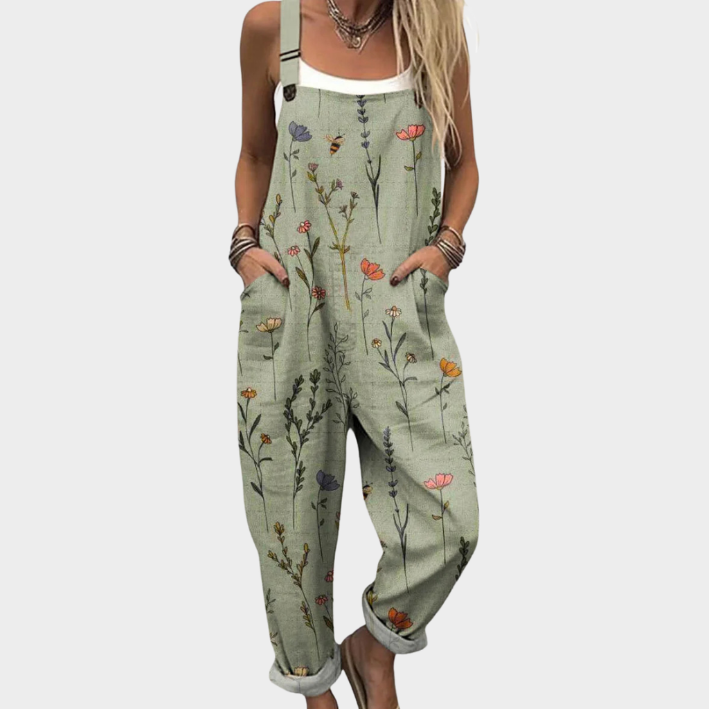 Olivia | Relaxed Dungaree Jumpsuit