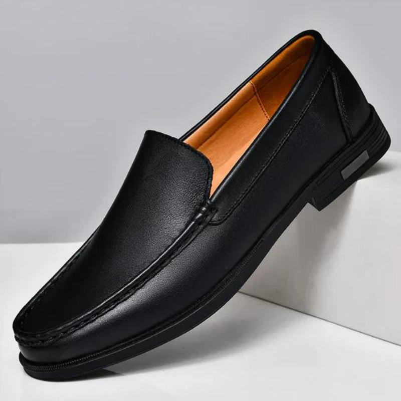 Elegantes mocasines de piel