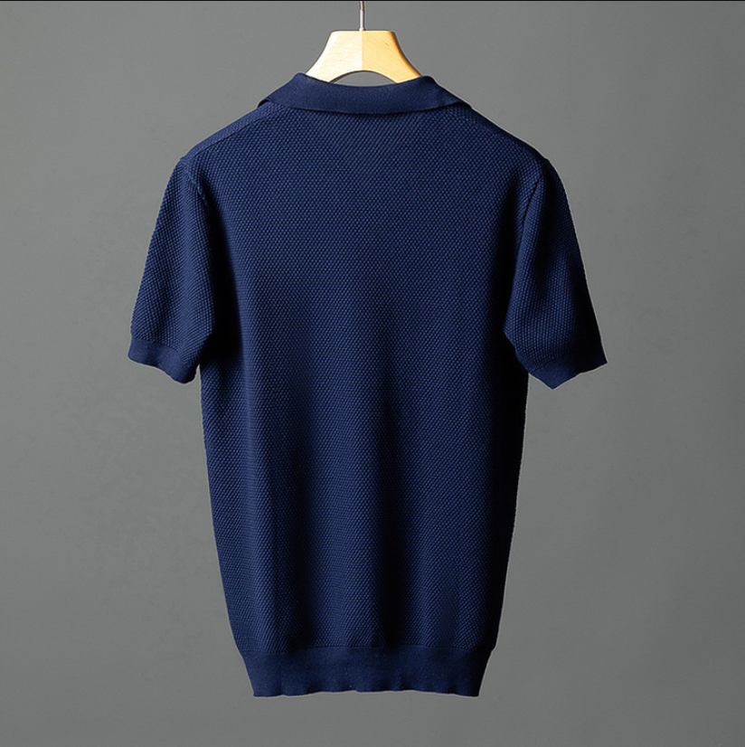 Elegante polo de punto de algodón