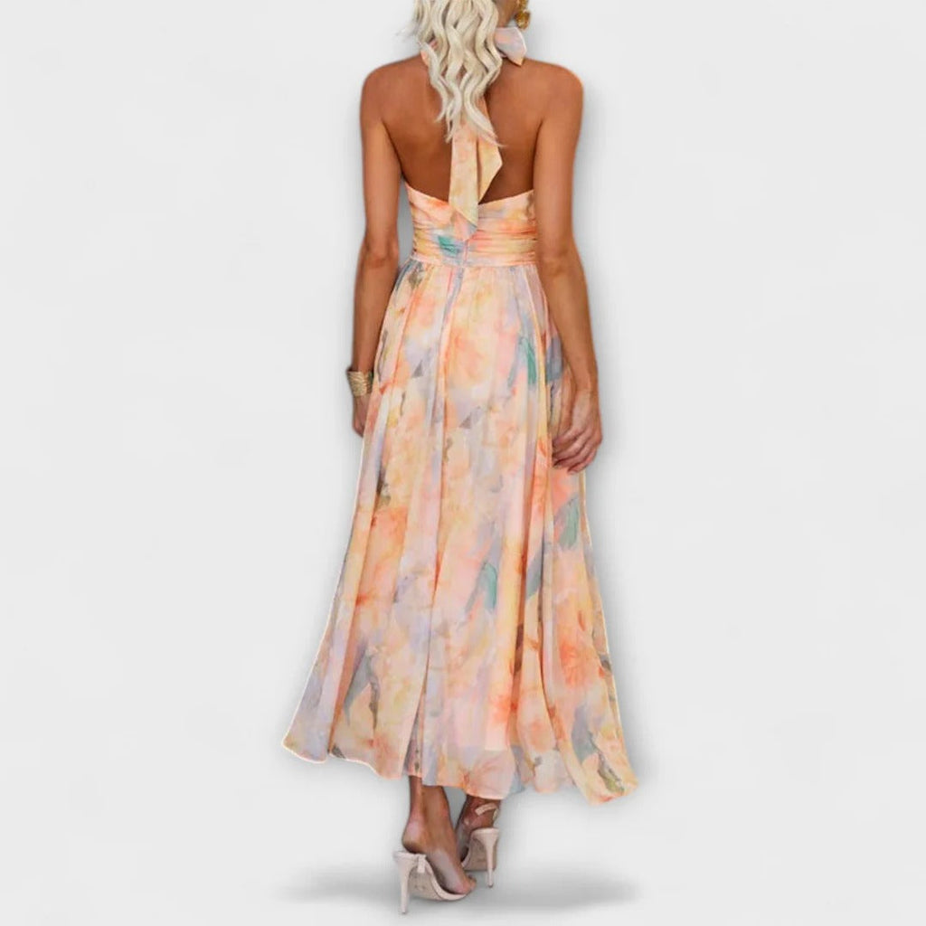 Miranda | Vestido midi en tonos pastel