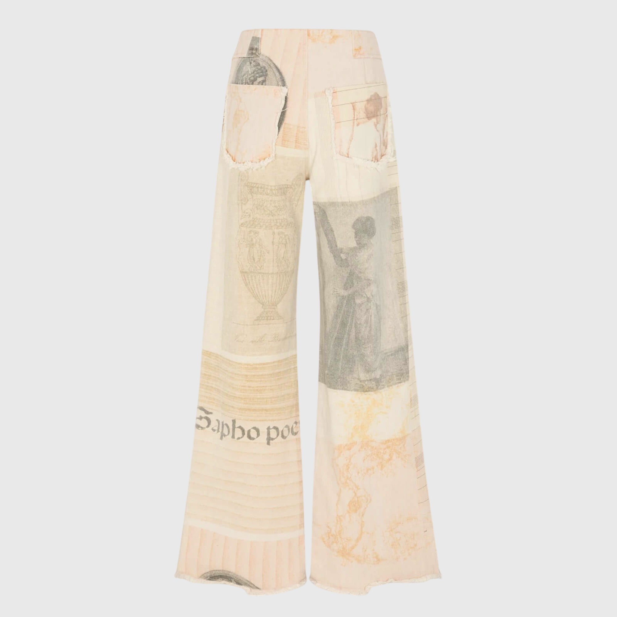 Tanja | Jeans Vintage para Mujer de Cintura Alta con Estampado