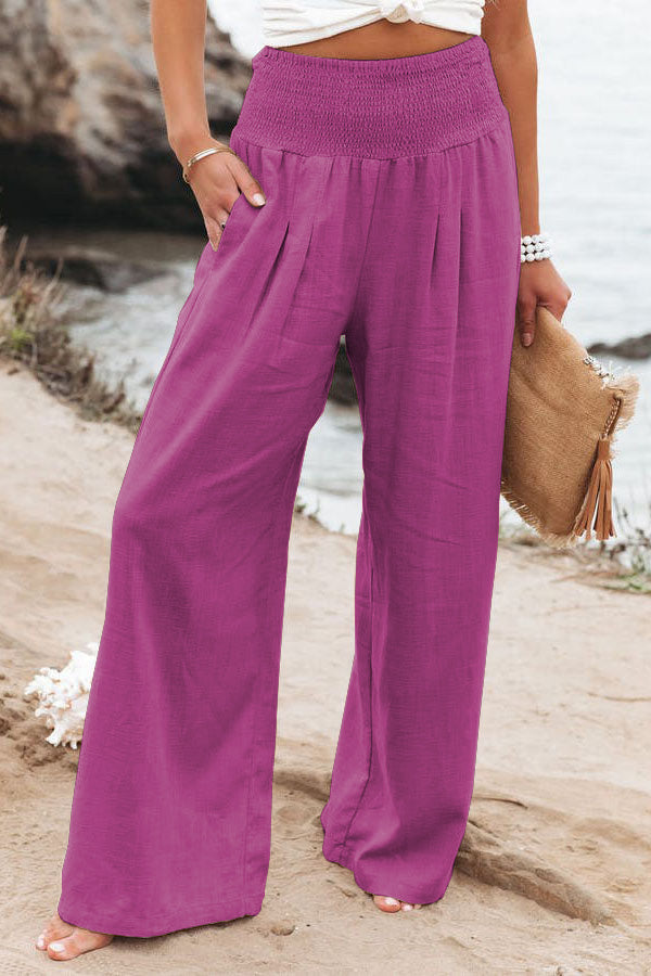 Johanna | Pantalones de Cintura Alta para Mujeres con Pierna Ancha