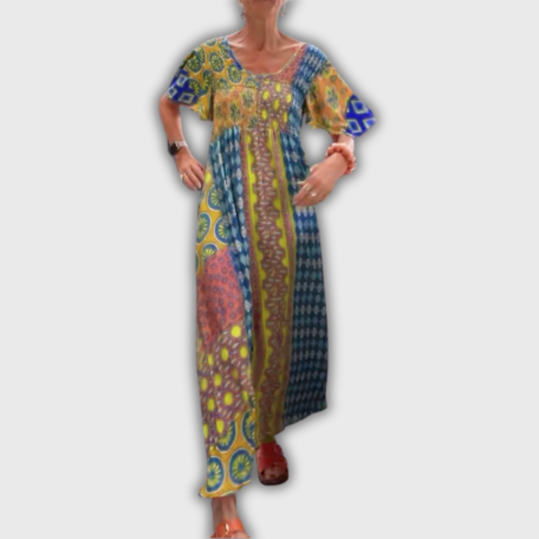 Poppy – Elegant Paisley Midi Dress