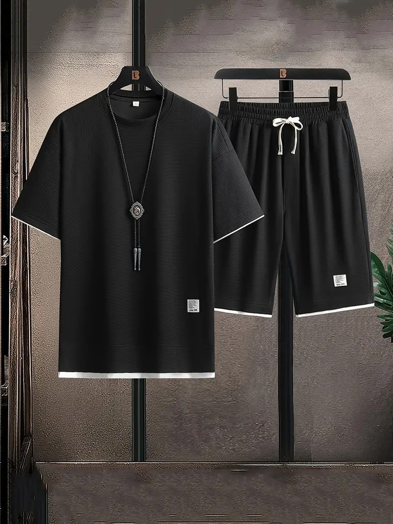 Conjunto de ropa de estar por casa de punto elegante