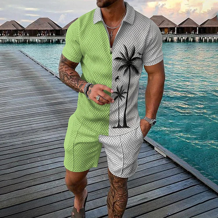 NICO | KOKOSPALMEN POLOSHIRT- & SHORTS-SET