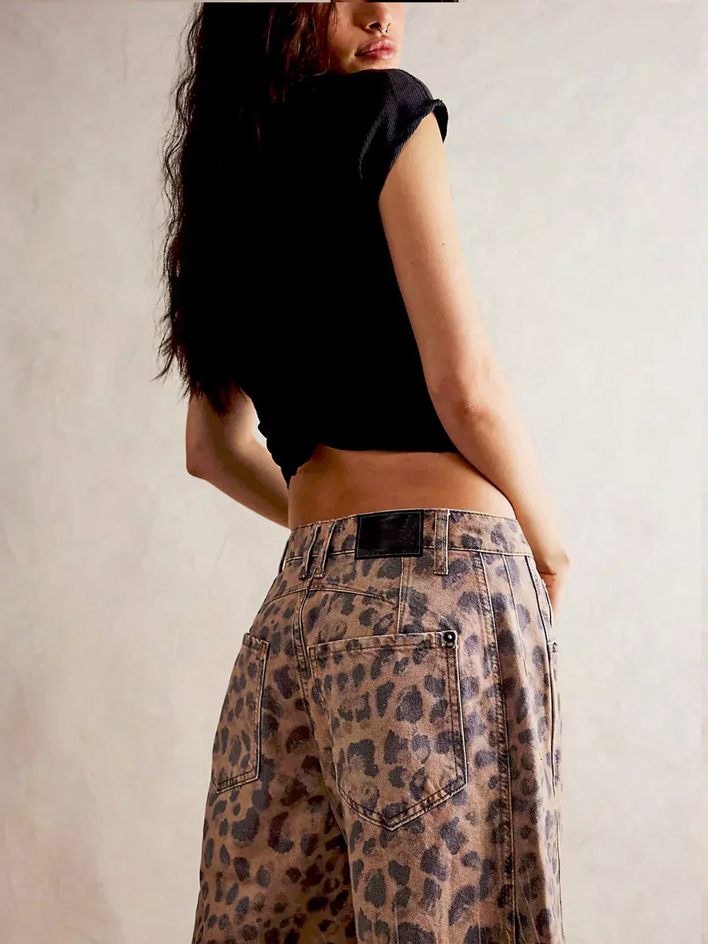 Gabriela | Jeans estampados para mujeres con pierna ancha