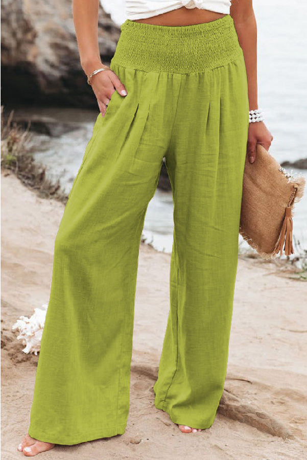 Johanna | Pantalones de Cintura Alta para Mujeres con Pierna Ancha