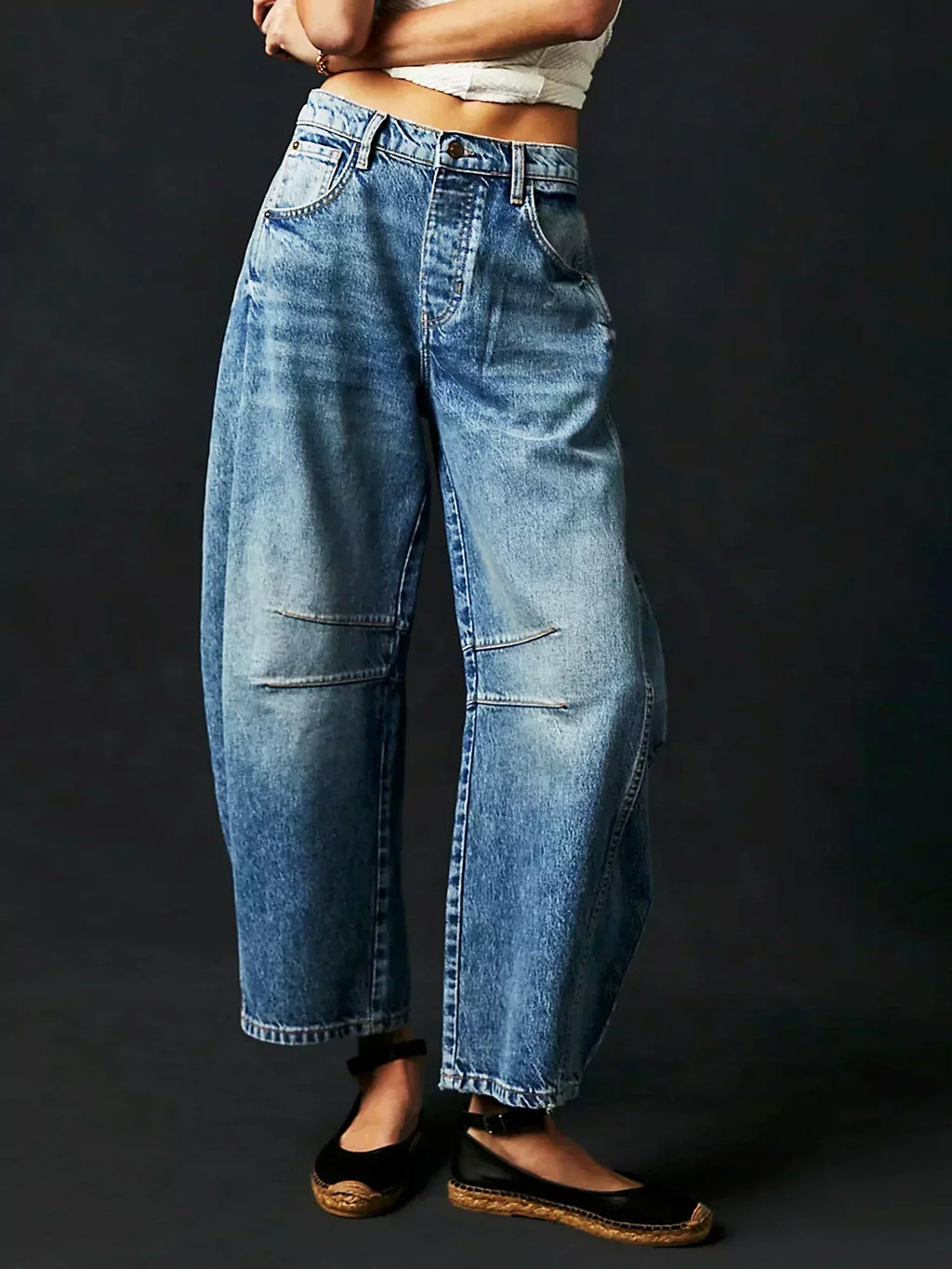 Gabriela | Jeans estampados para mujeres con pierna ancha