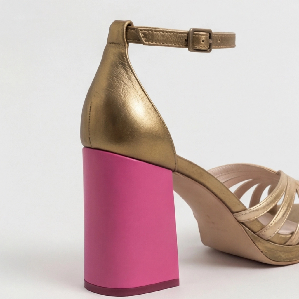 Noelyrah | Orthopedic Gold Block Heel