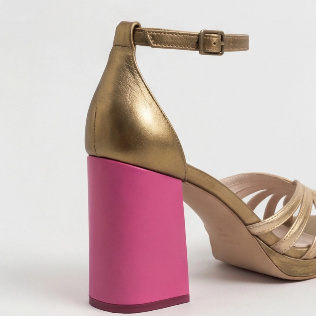 Noelyrah | Orthopedic Gold Block Heel