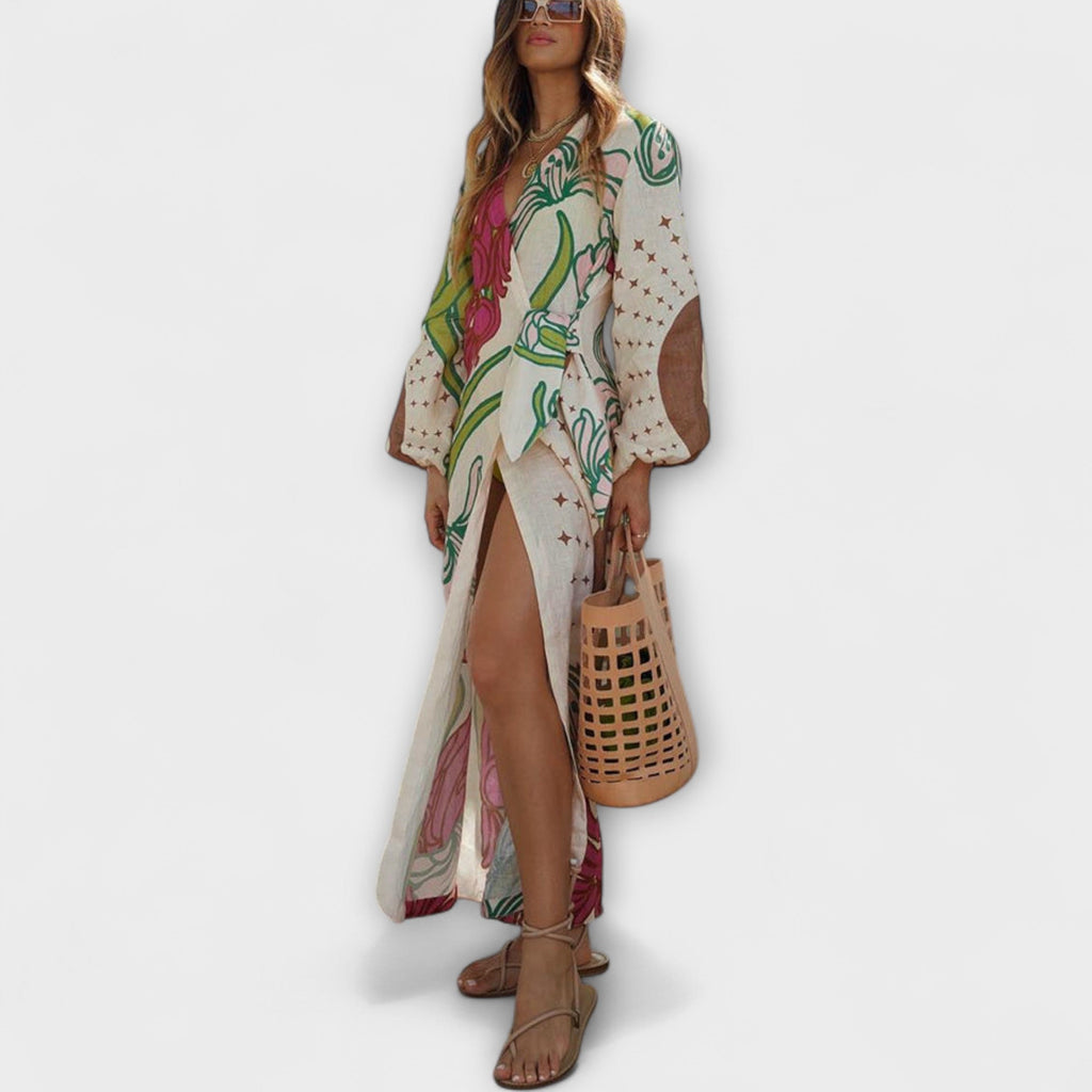 Tracey - Tie-Waist Maxi Dress