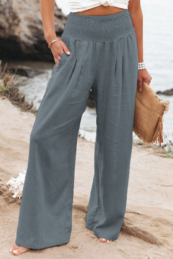 Johanna | Pantalones de Cintura Alta para Mujeres con Pierna Ancha