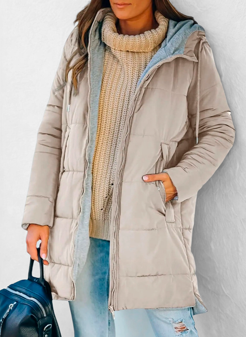 ASLEY - Casual Padded Jacket with Hood
