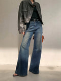 Monika | Jeans de Pierna Ancha de Cintura Alta para Mujeres