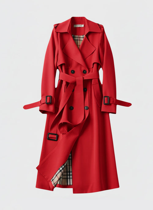 WHITE - Elegant trench coat