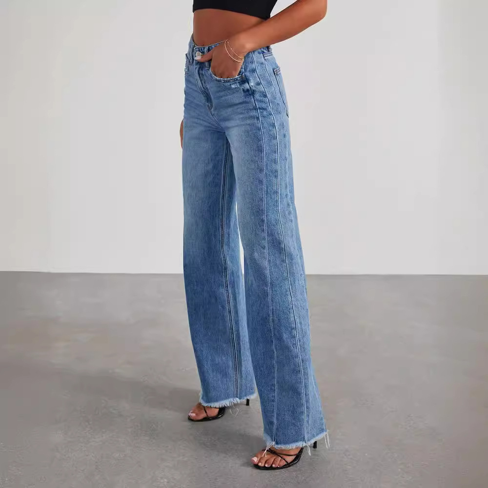 Pauline | Jeans Rectos de Corte Amplio Vintage para Mujeres