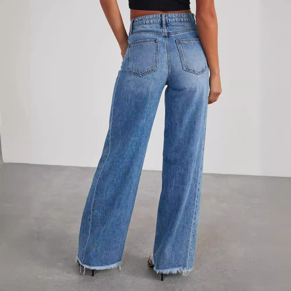 Pauline | Jeans Rectos de Corte Amplio Vintage para Mujeres