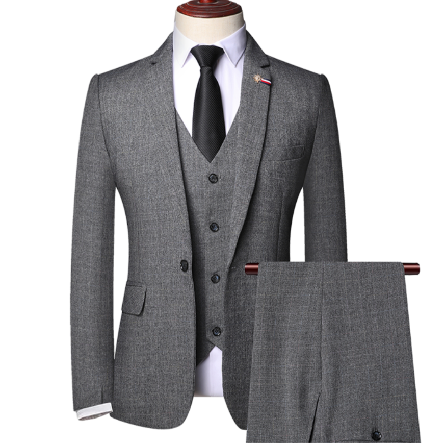 Traje de tres piezas para hombre