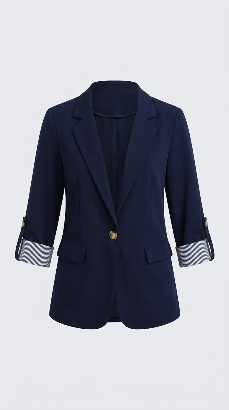 Sloane | Slim Fit Blazer with Rolled Sleeves
