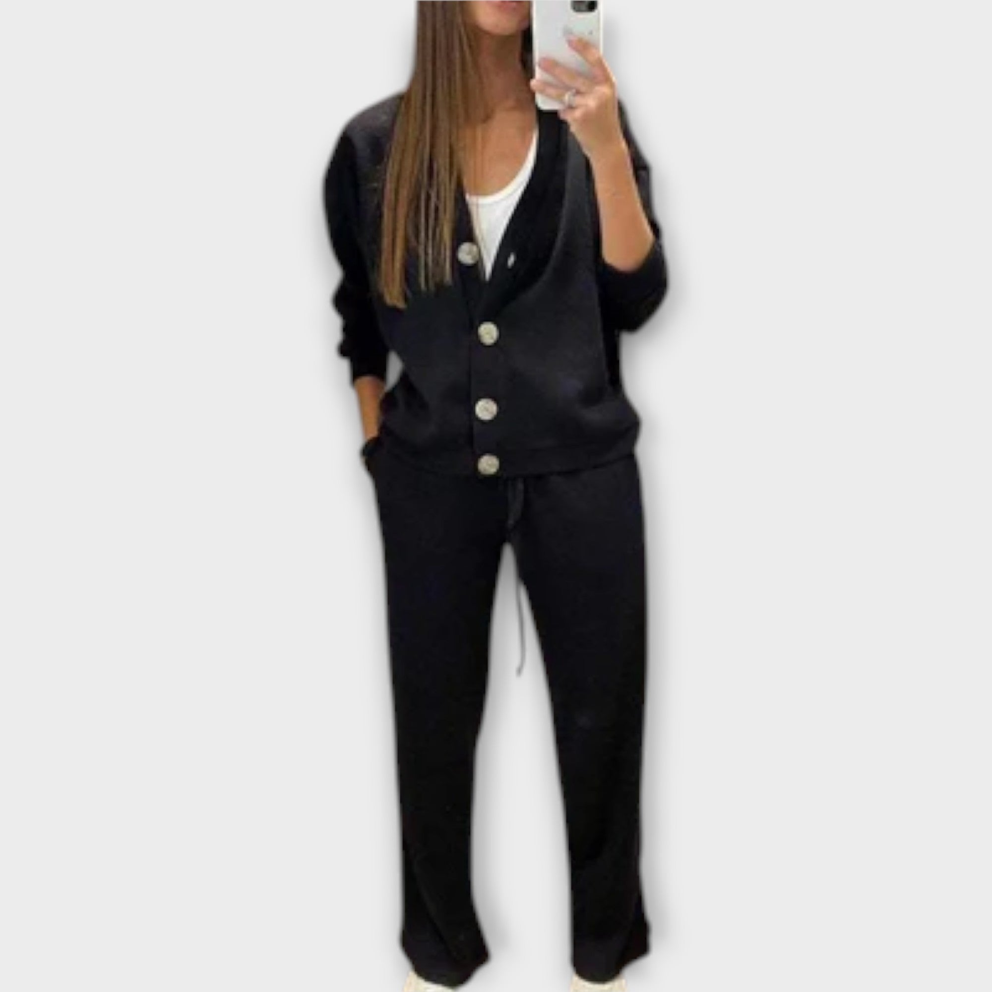 Chantal – Cardigan and Trouser Set