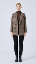Harriet | Oversized Houndstooth Longline Blazer