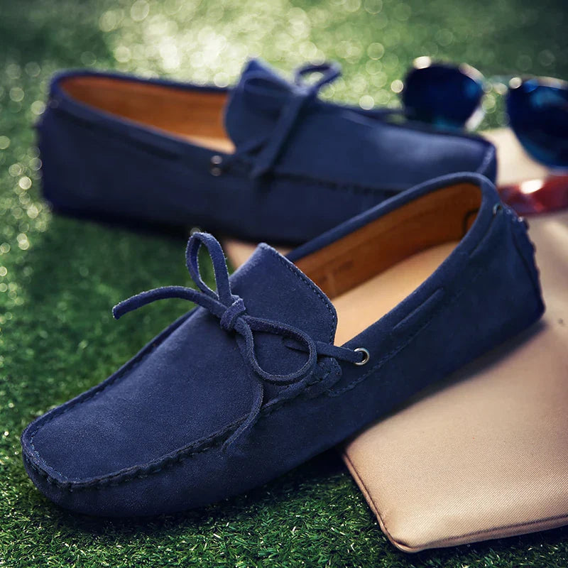 Mocasines casuales de ante para el verano