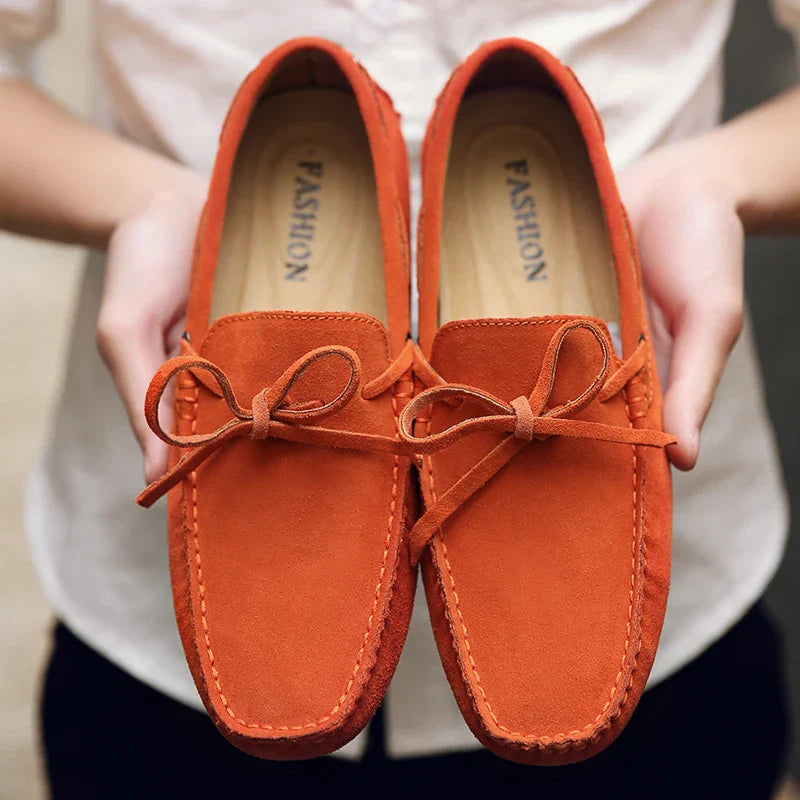 Mocasines casuales de ante para el verano