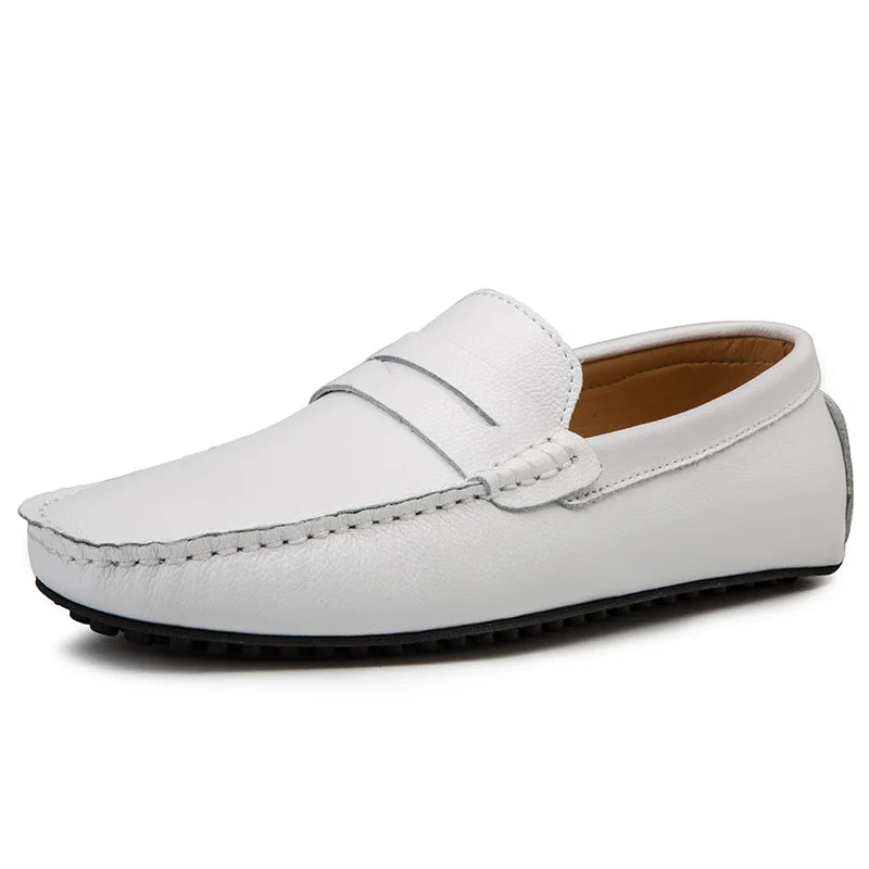 Mocasines casuales de piel para el verano