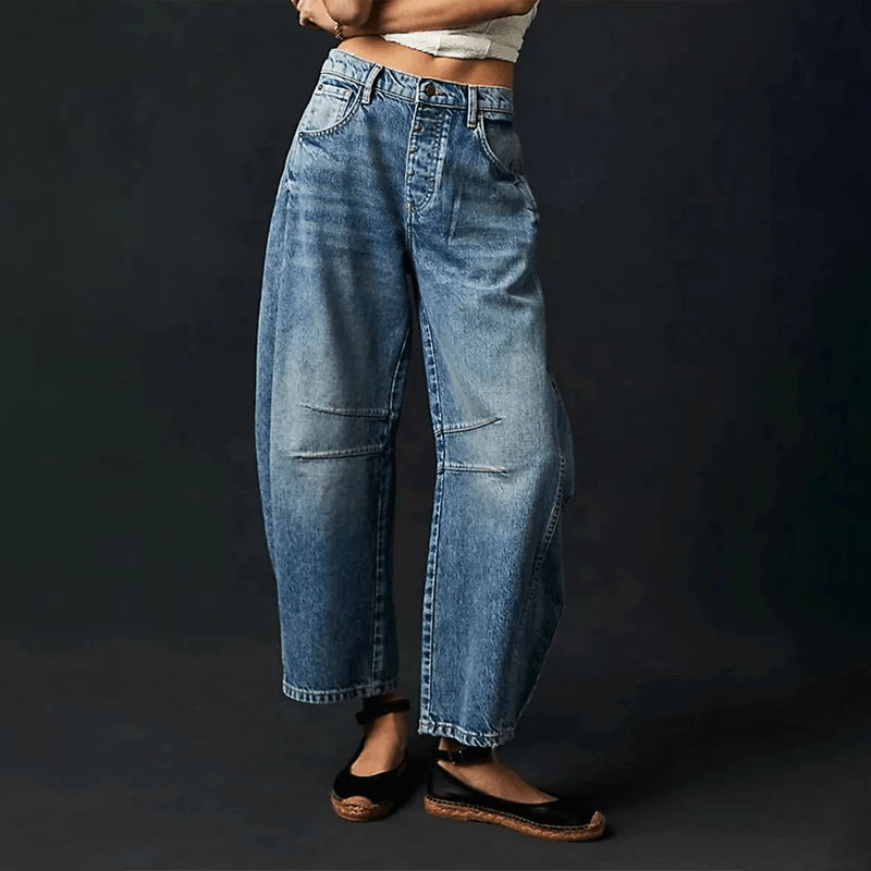 Hanna | Jeans de mujer de tiro alto con corte holgado