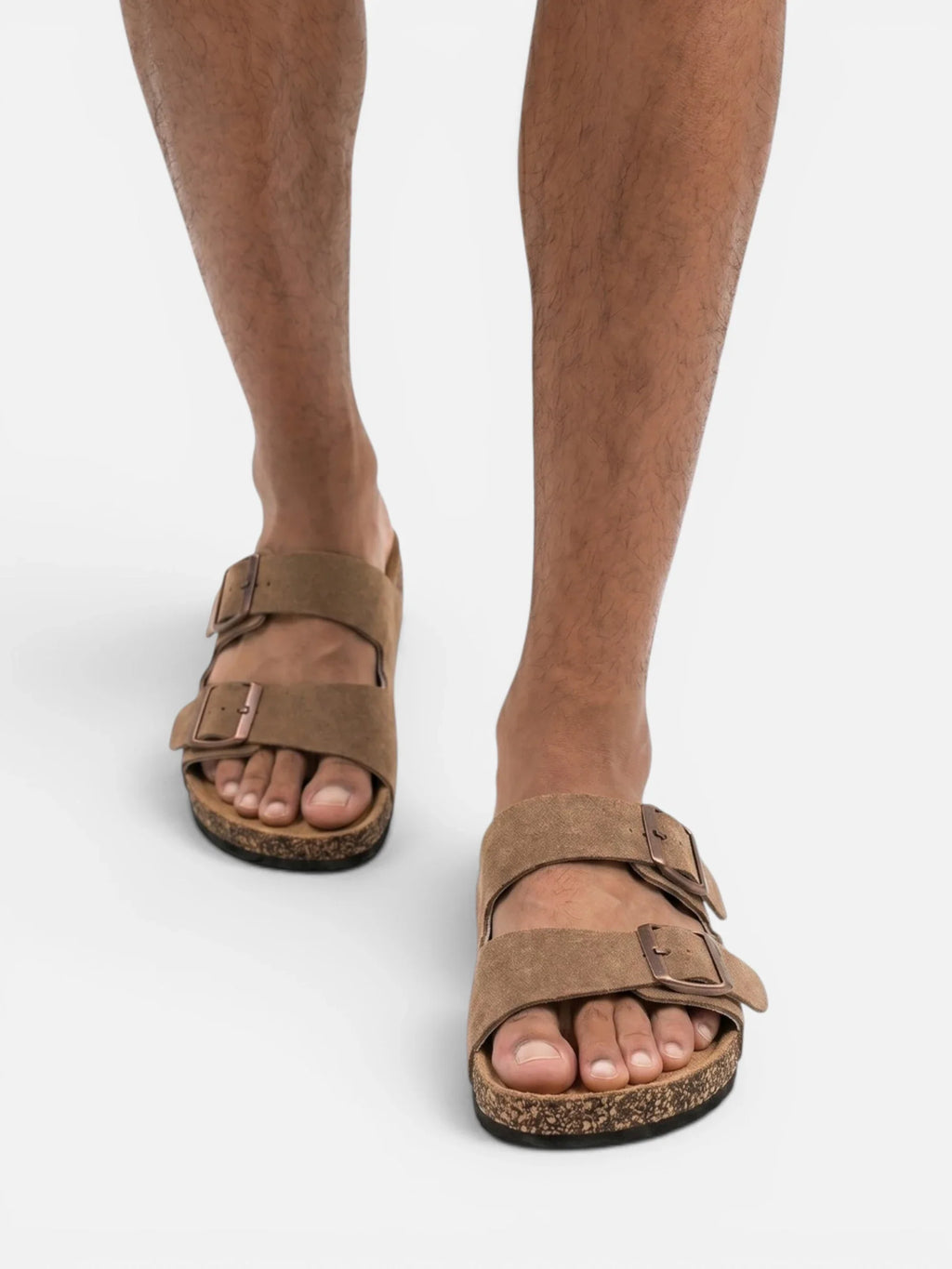 Men’s Cork Style Slip-On Sandals – Everyday Comfort