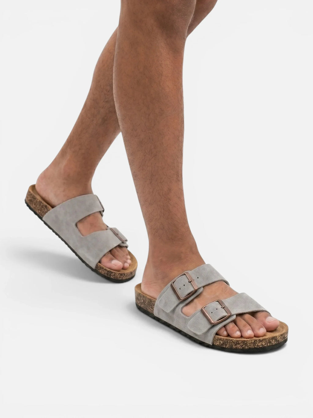Men’s Cork Style Slip-On Sandals – Everyday Comfort