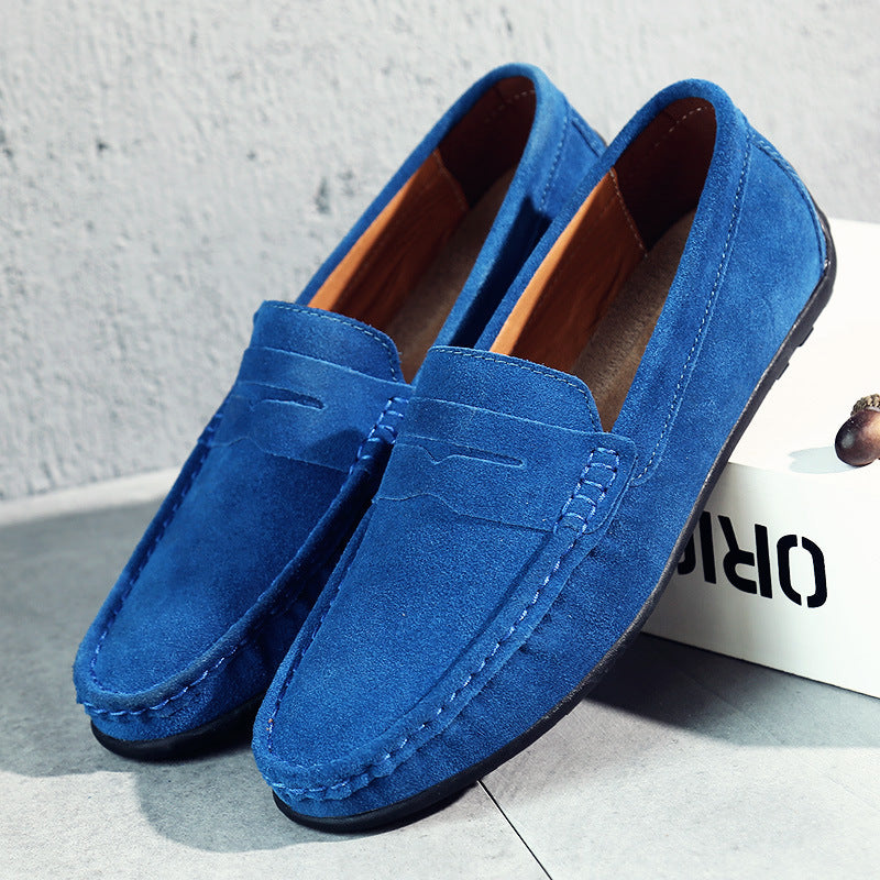 Mocasines retro de ante para hombre