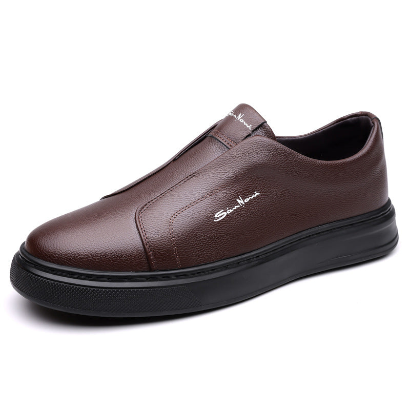 Zapatillas de piel