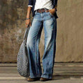 Sarah | Jeans de mezclilla vintage para mujer con piernas anchas
