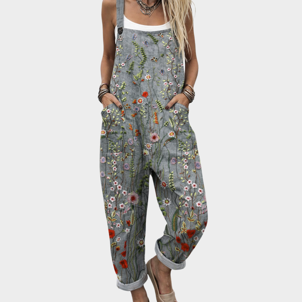Isla | Relaxed Dungaree Jumpsuit