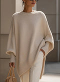 ROSSA - Poncho de punto oversize