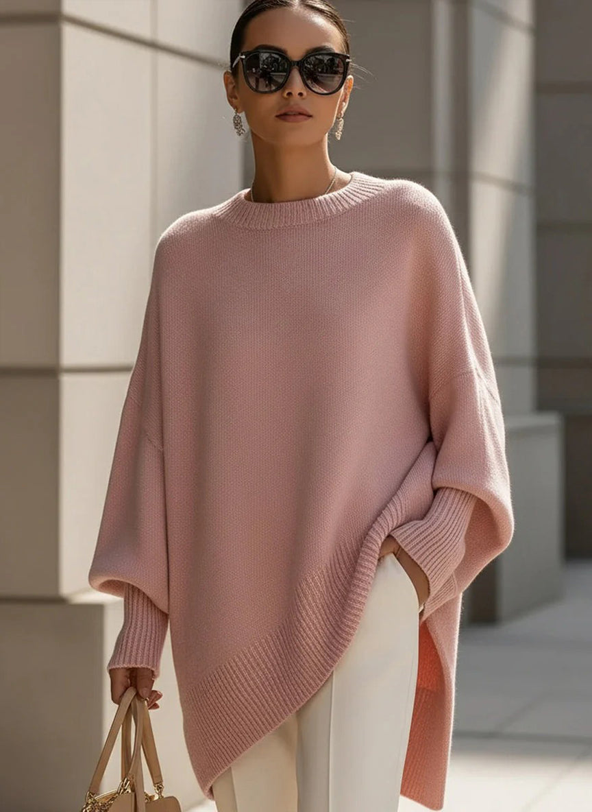 ROSSA - Poncho de punto oversize