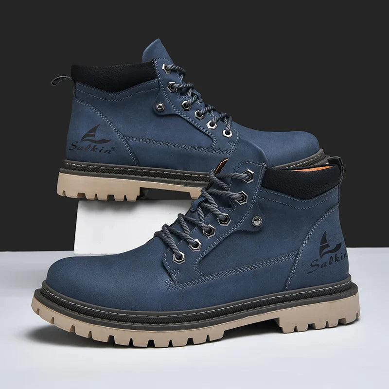 Elegantes botas de piel