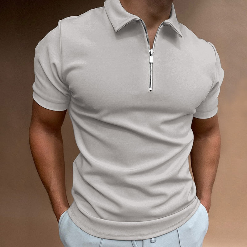 Polo con cremallera