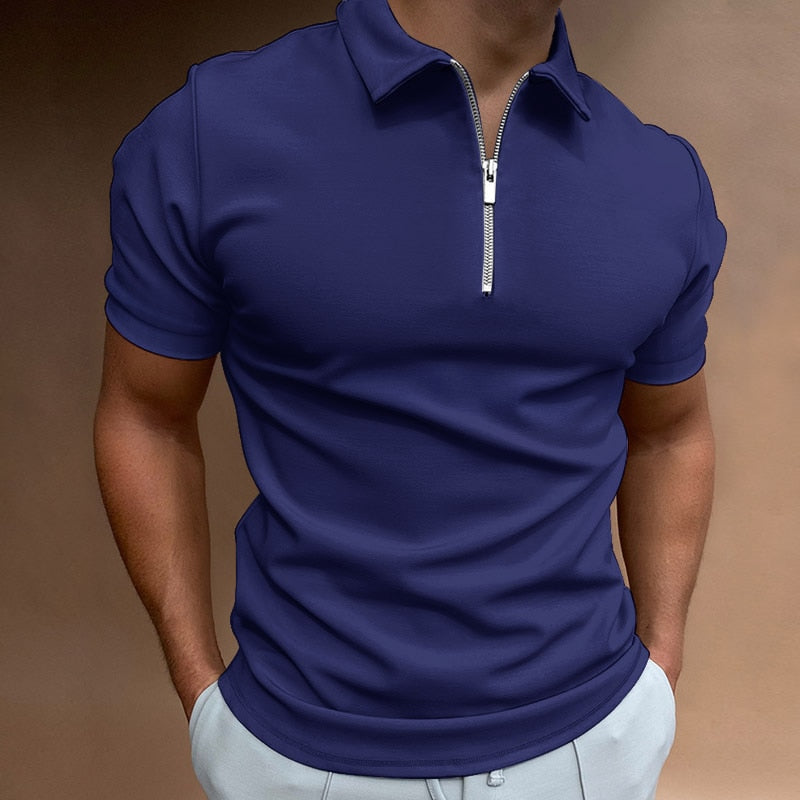 Polo con cremallera