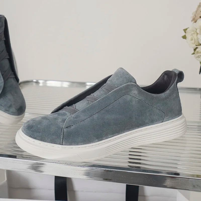 Elegantes zapatos de piel para hombre