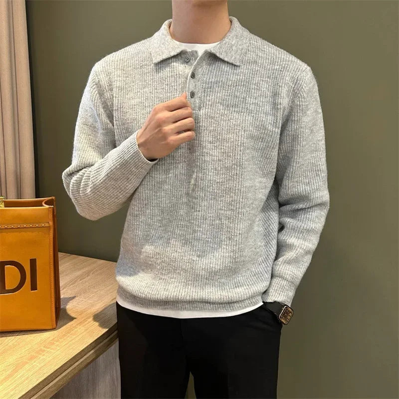 Elegante jersey polo de punto