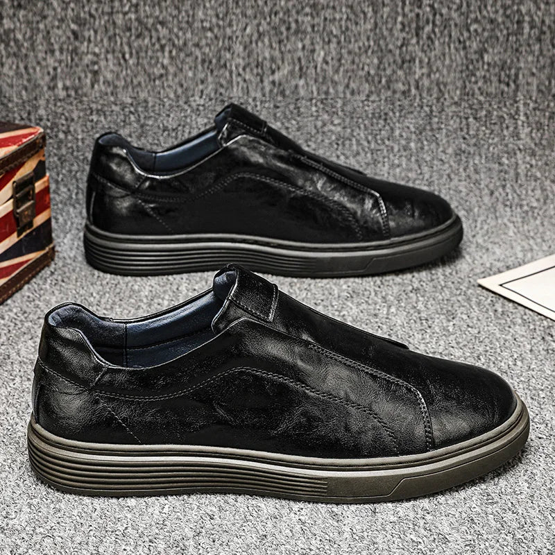 Zapatillas clásicas de piel