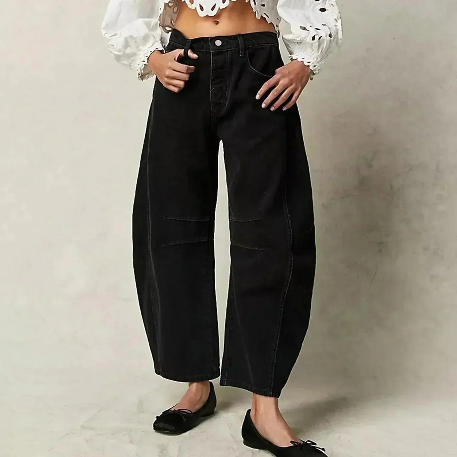 Hanna | Jeans de mujer de tiro alto con corte holgado