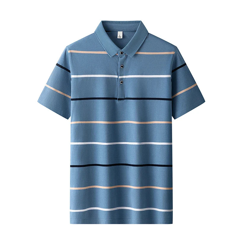 Elegante polo de rayas