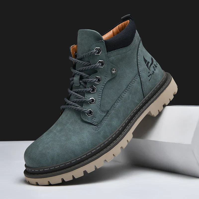 Elegantes botas de piel