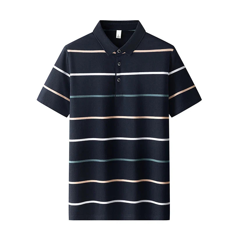 Elegante polo de rayas